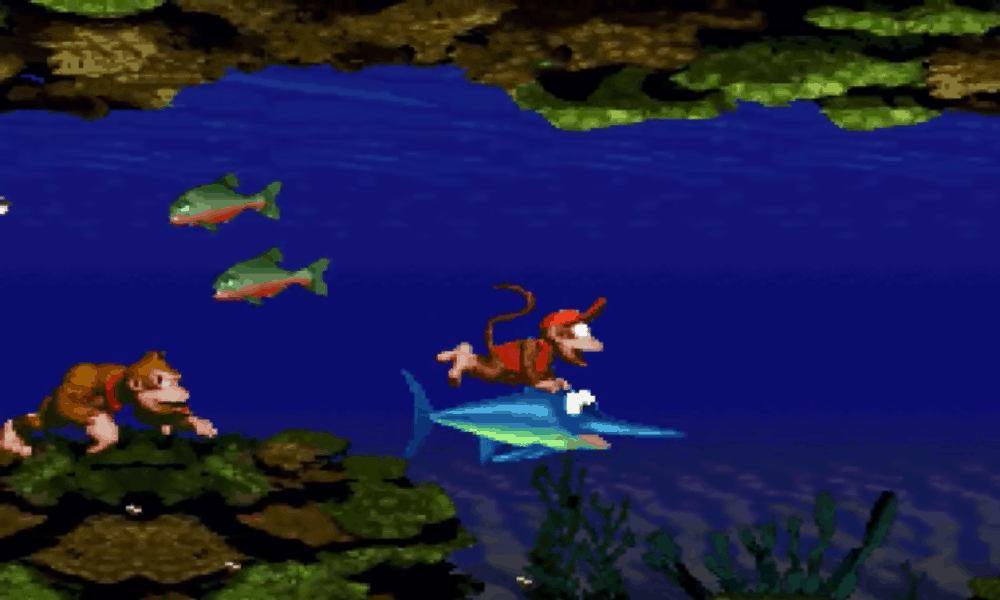 The Spriters Resource - Full Sheet View - Donkey Kong Country 2: Diddy's  Kong Quest - Aquatic Enemies